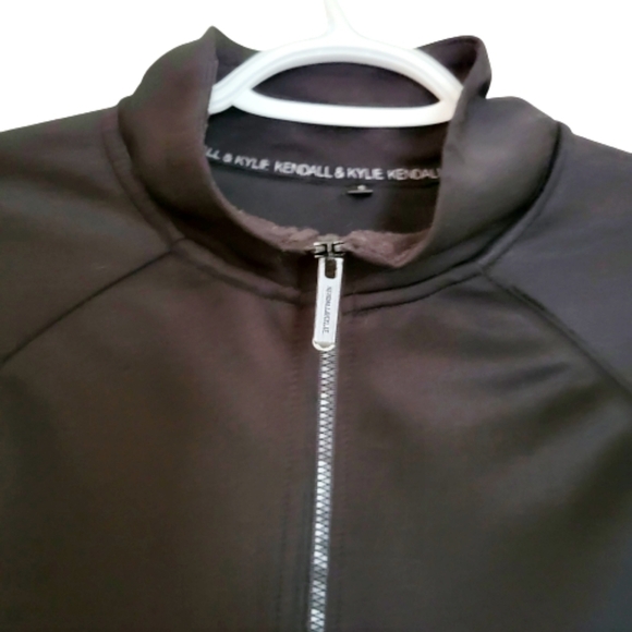 Kendal&kylie crop black jacket  zipper front - Picture 2 of 6